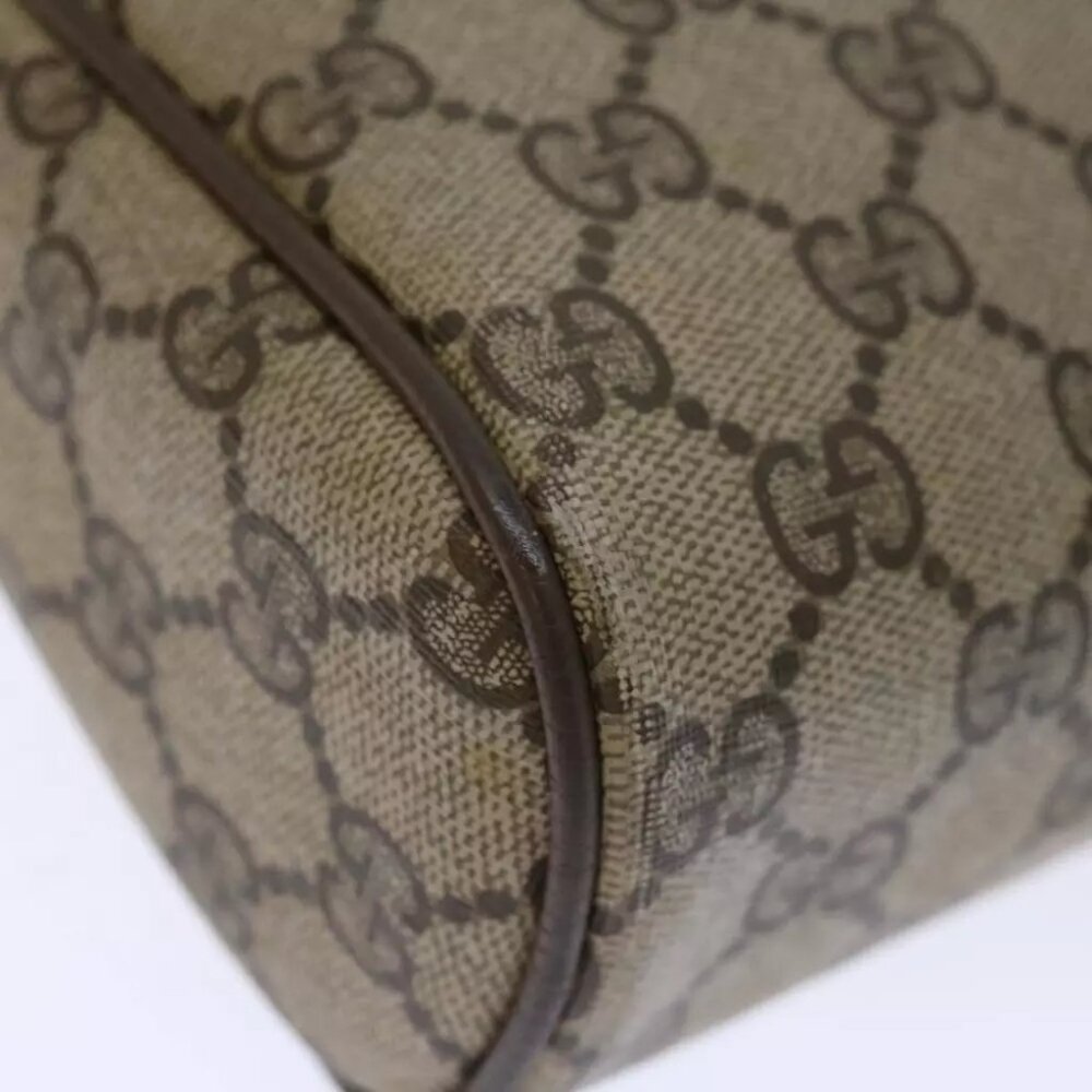 GUCCI GG Supreme Web Sherry Line Clutch Bag Beige Green - Picture 7 of 7